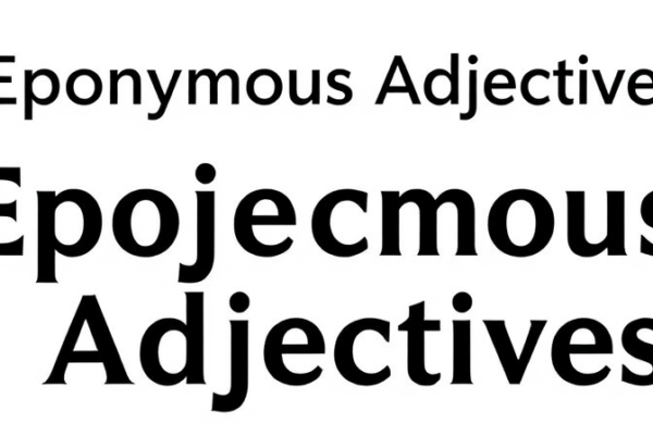Eponymous Adjectives
