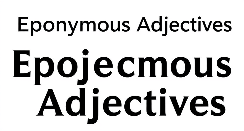 Eponymous Adjectives