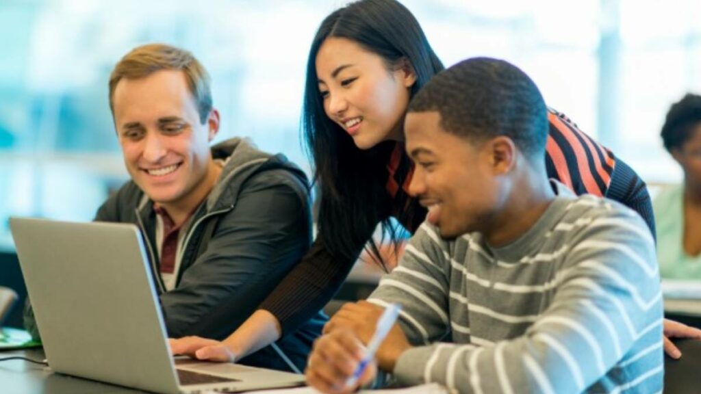 students in class room