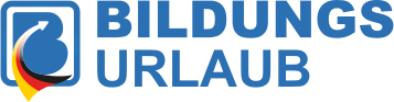 logo bildungsurlaub sprachreisen blau