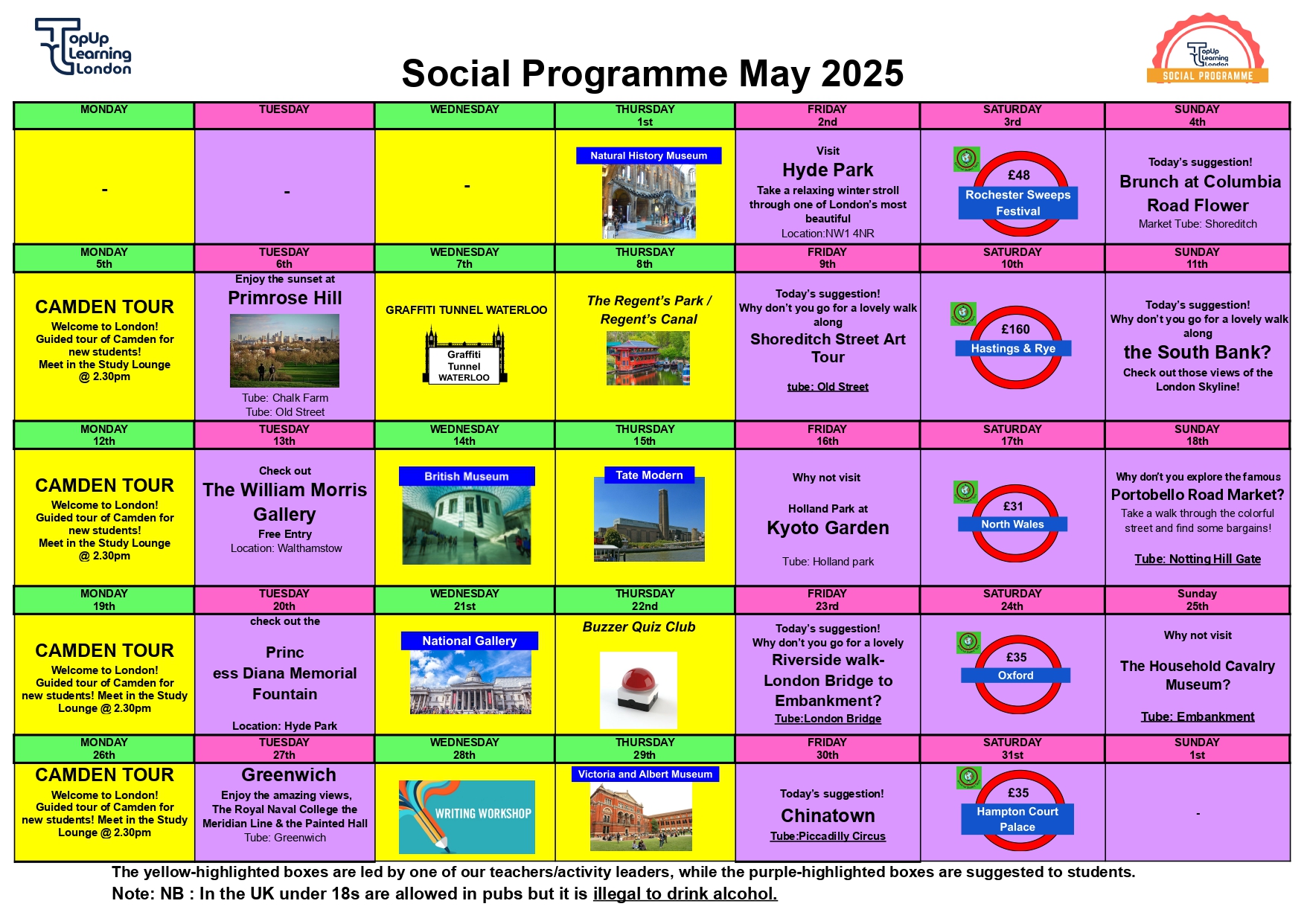 Social Programme May 2025