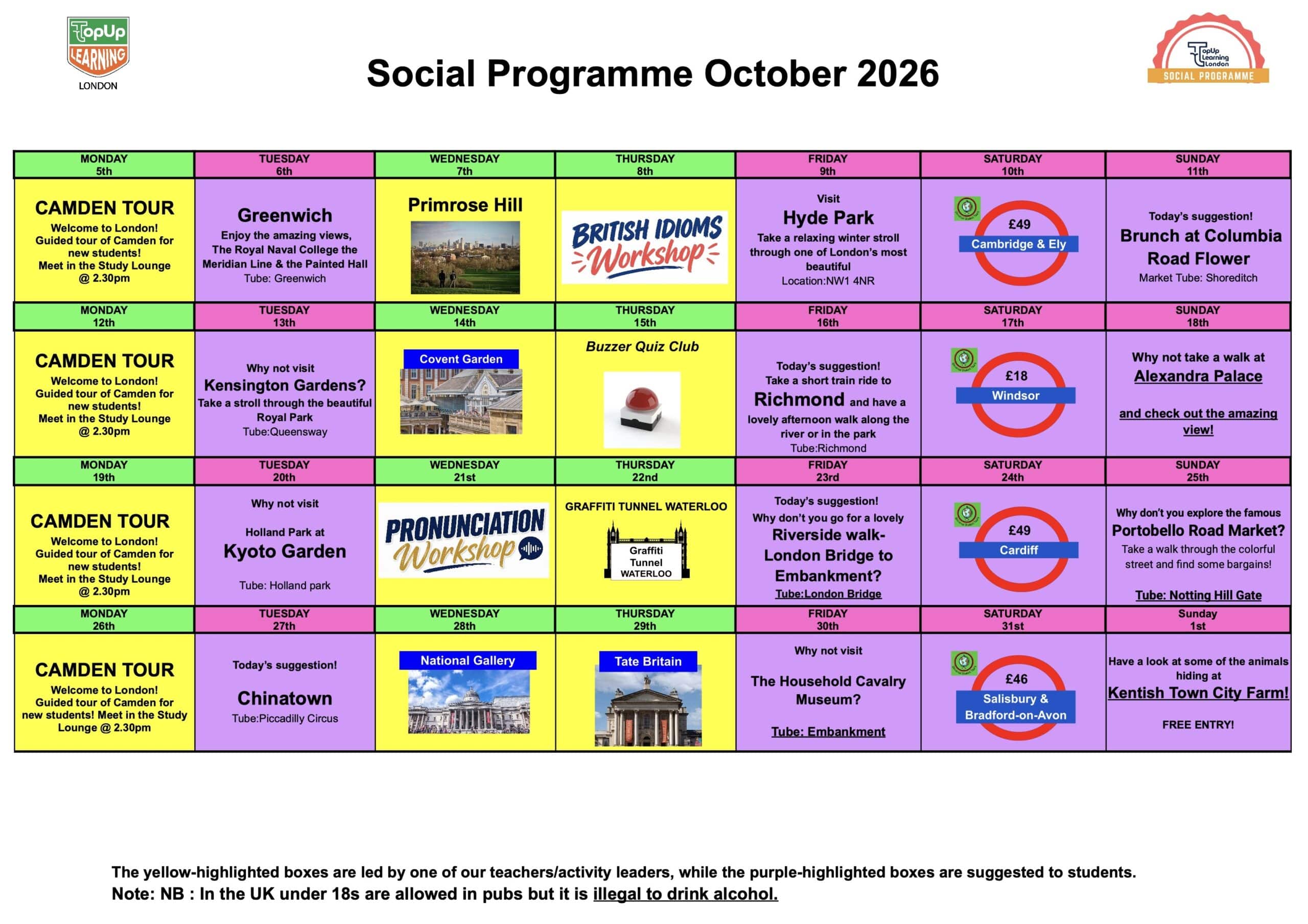 Social Programme October 2026 V3